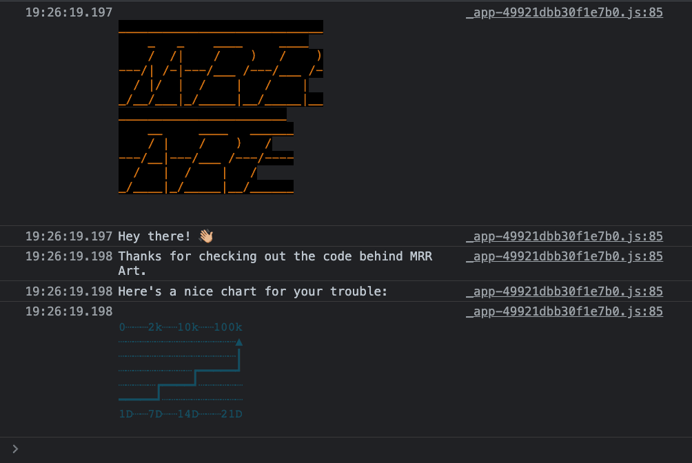 MRRArt Pro console ASCII art