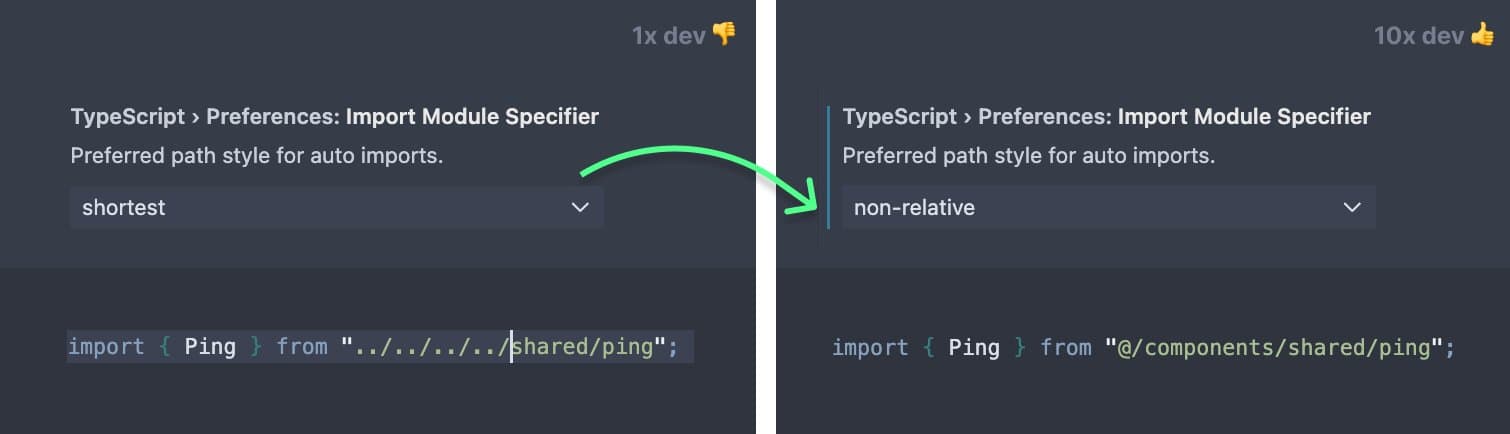 TypeScript Import Settings